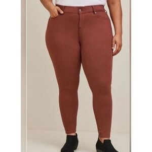 Bombshell Skinny High-rise Jeans - Rust - 12 Short (C2)